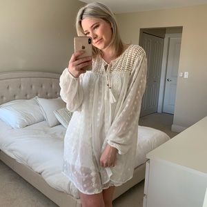 White Boho dress from Guess